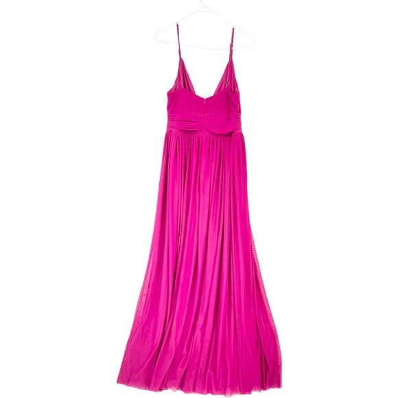 Lulu's NWT Women's Queen of the Evening Magenta Maxi Evening Dress - Size Medium - Picture 3 of 6